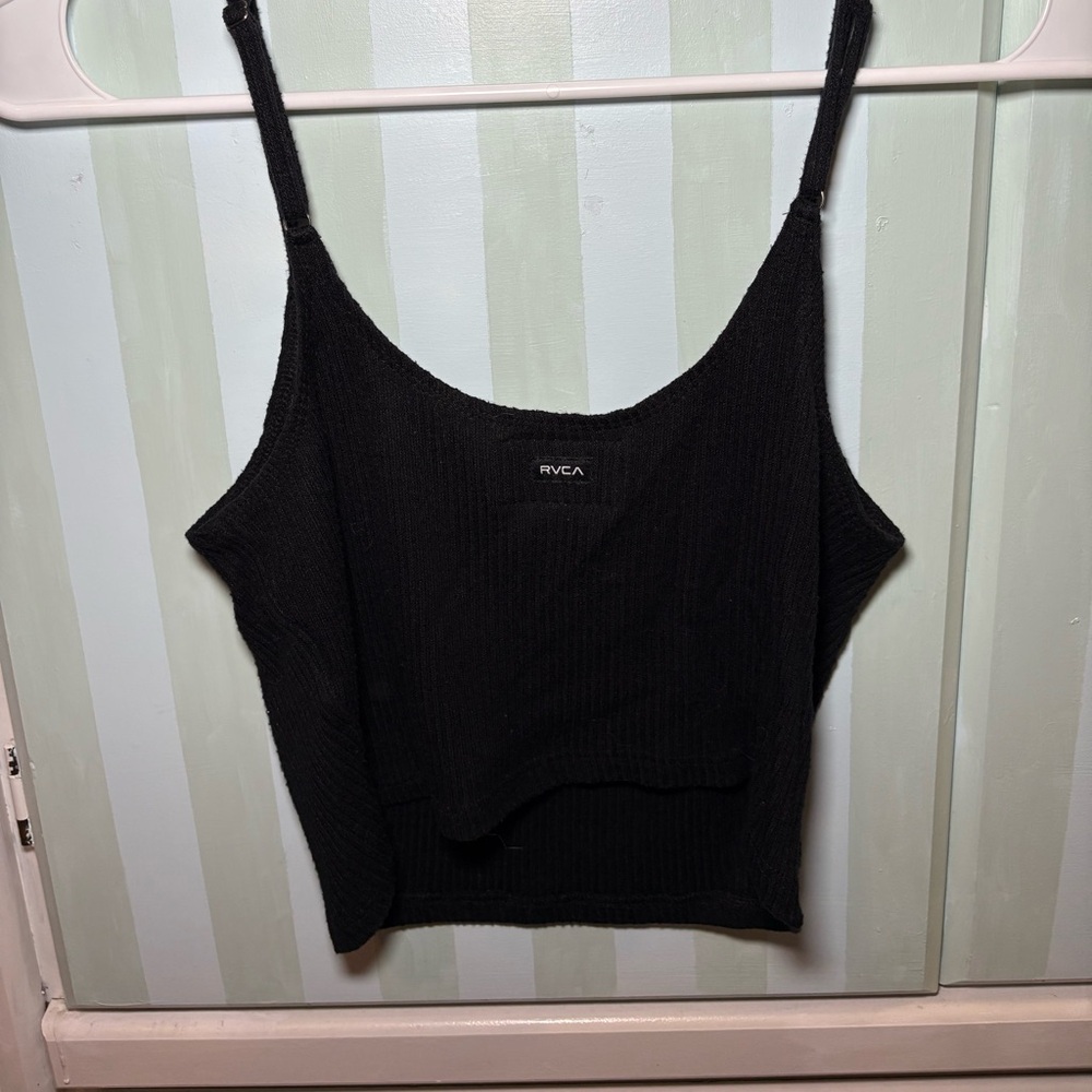 RVCA Black Women's Crop Top - Picture 3 of 3
